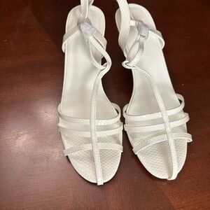 Contigo White Strappy Heels